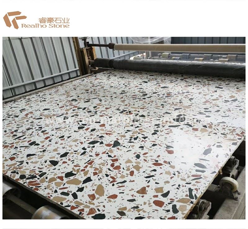 Terrazzo Stone With Colorful Flakes