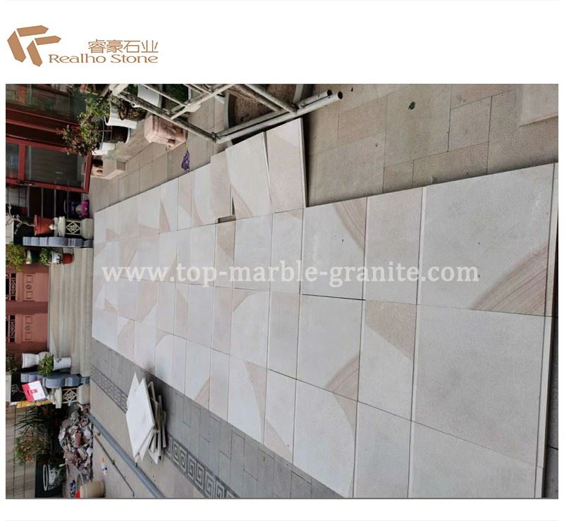 wooden yellow granite tiles