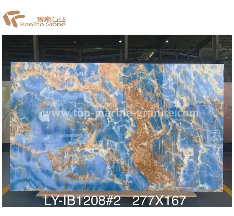 Blue Aurora Marble Slab