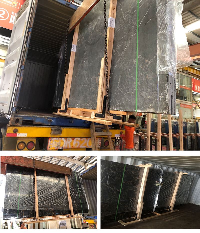 Granite Marble Slabs Package and Container Loading Granite Marble Slabs Package and Container Loading
