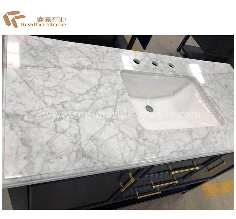 Carrara White Marble Tops for Bathroom