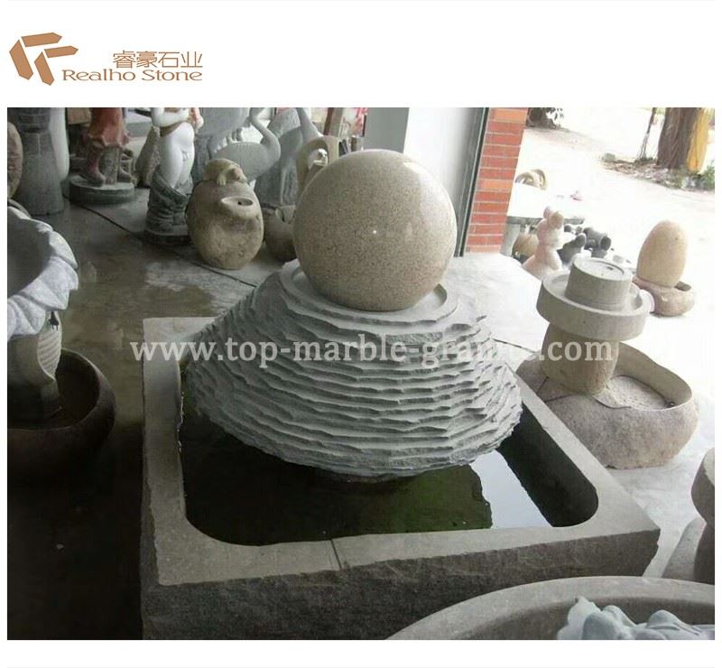 Granite Ball Fountain Decoration