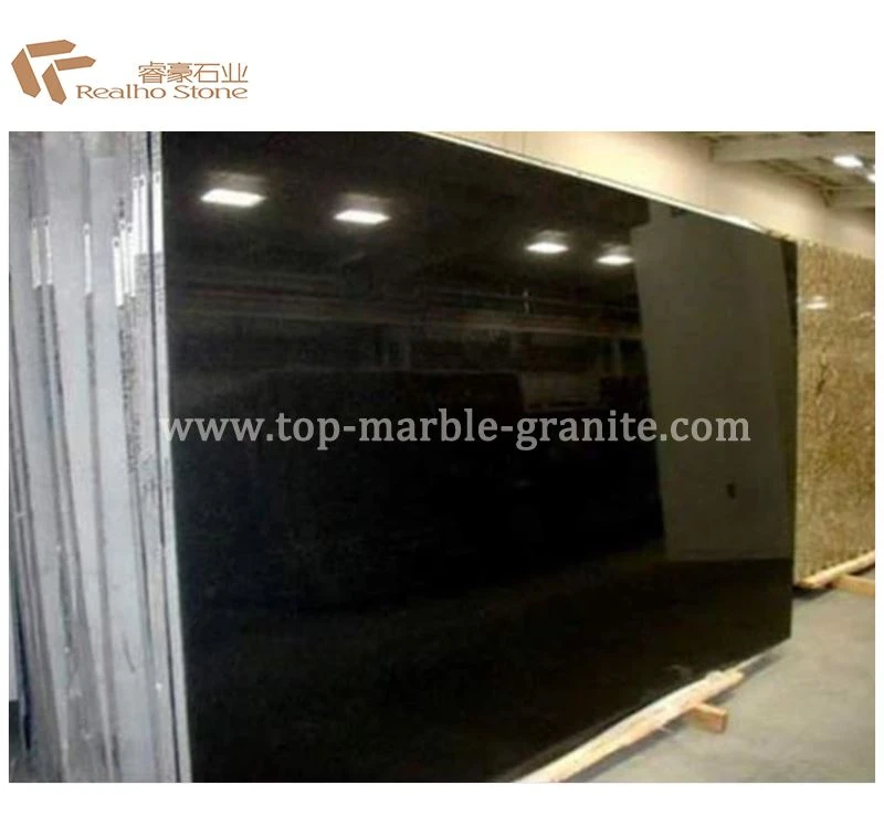 Absolute black granite slab