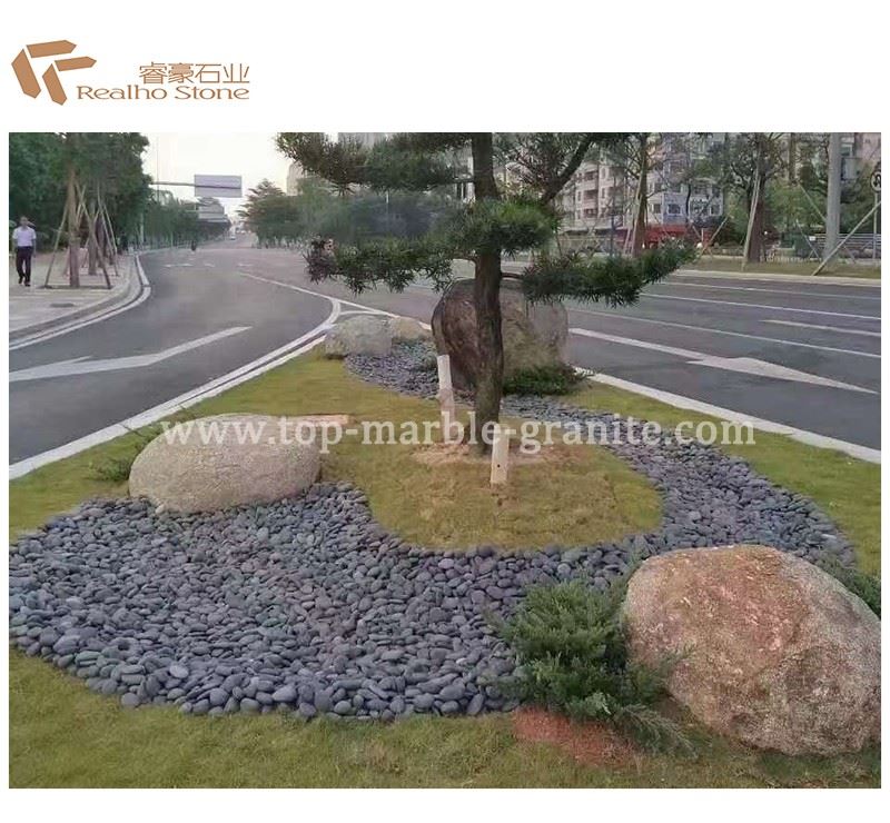 Black pebble for garden