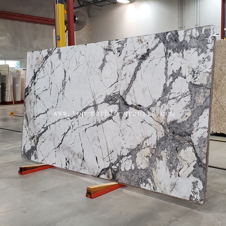 Ilight grey marble slab