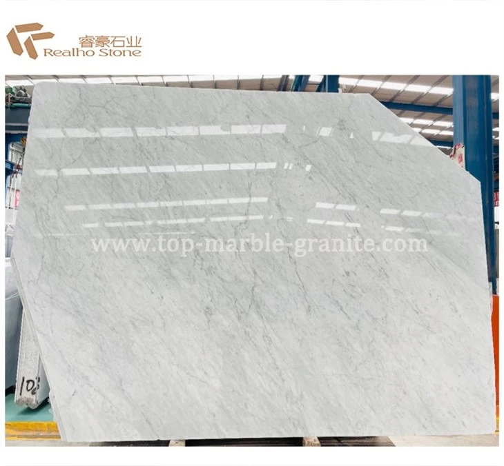 Natural Carrara White Marble Polished Honed Finish