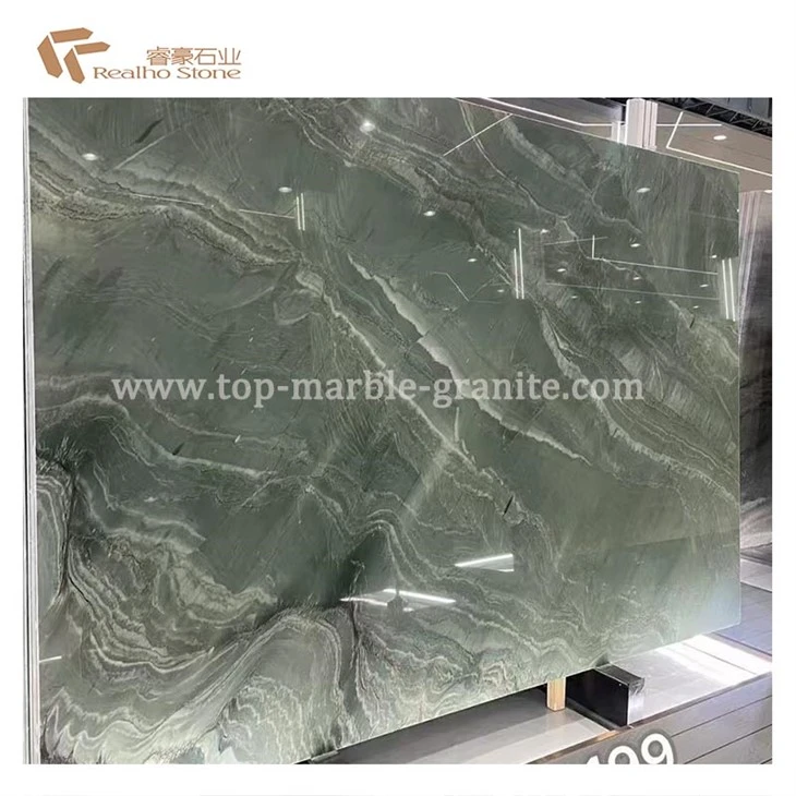 배경 조리대를위한 브라질 용 Ita Green Quartzite