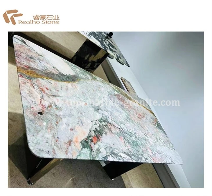 pink marble counter