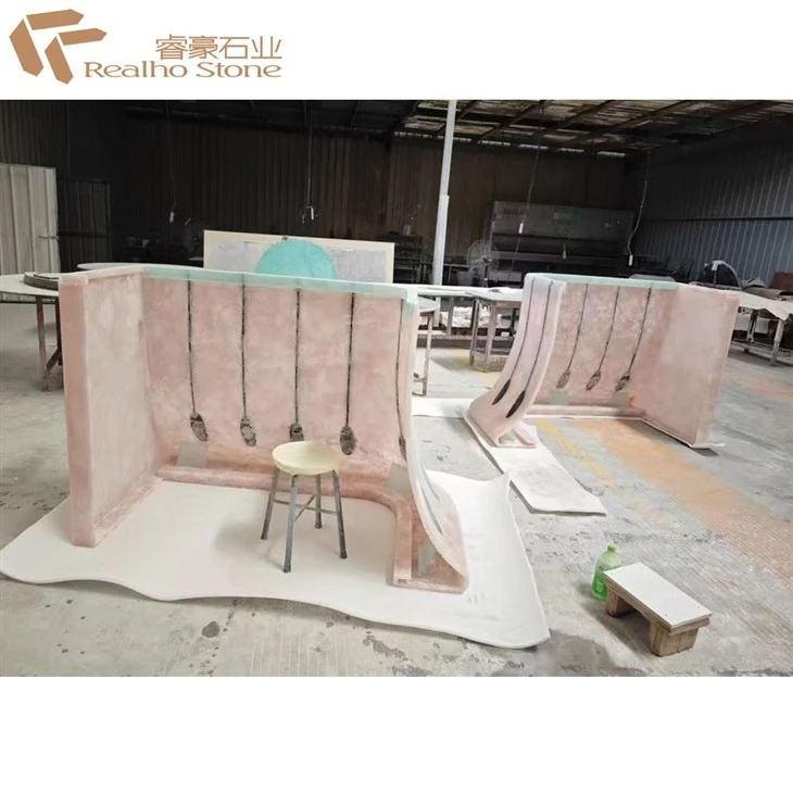 Pink Crystal Natural Stone Countertop Bar Top price