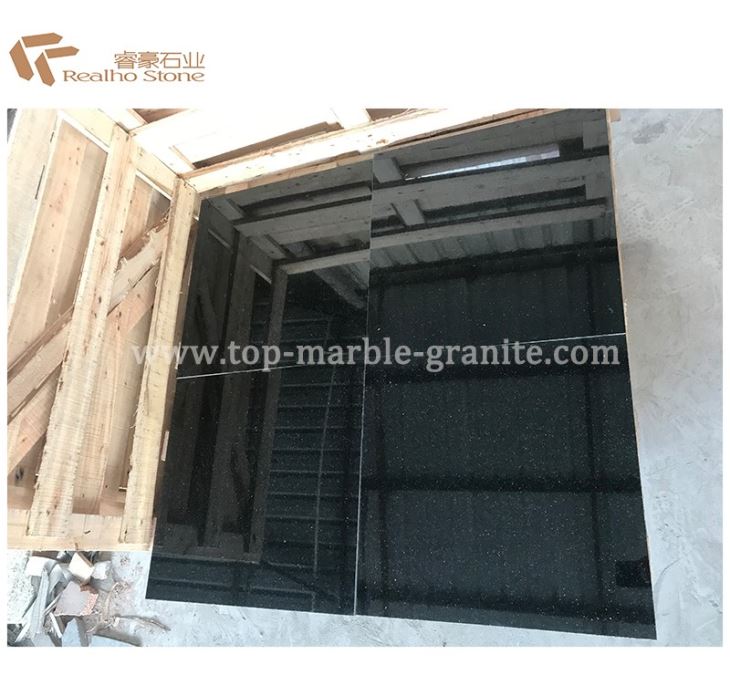 Black Galaxy Granite Tiles