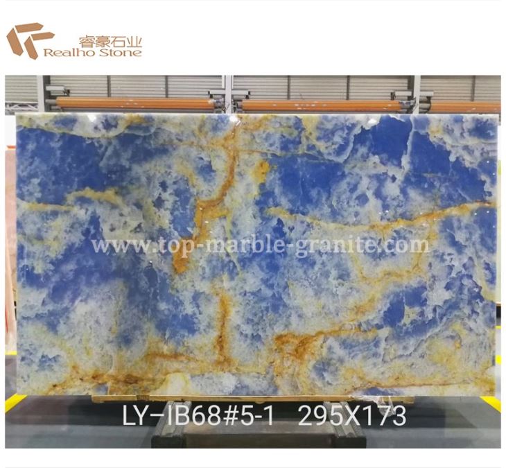 Luxury Stone Blue Aurora Marble Slabs