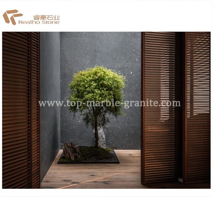 gray limestone slab