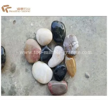 매끄러운 혼합 색상 페블스톤