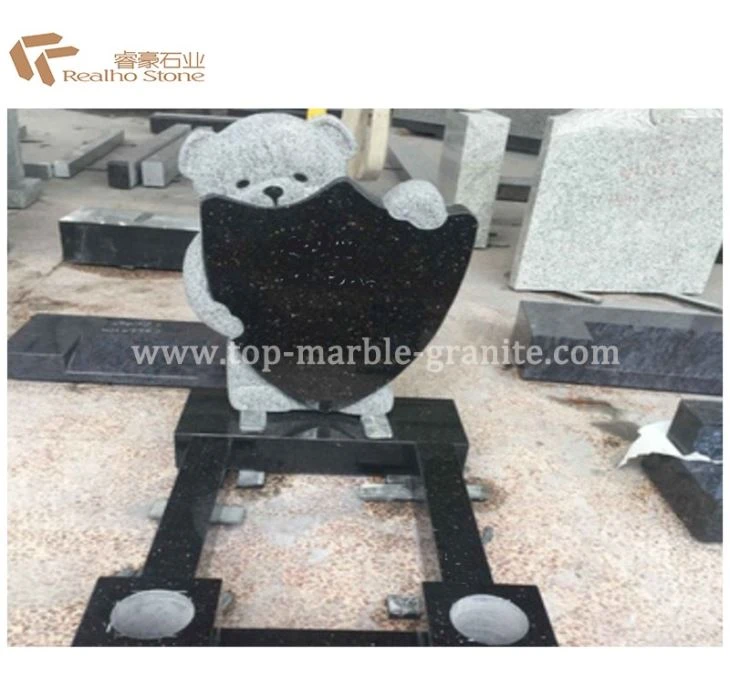 Black granite monument