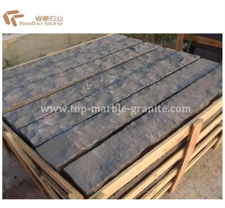 Granite kerbstone with six faces natural split
