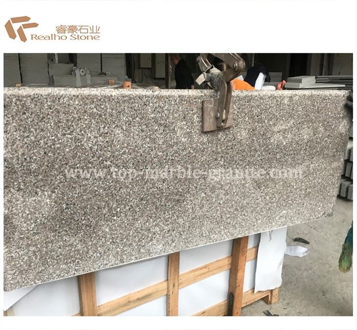 pink granite countertop