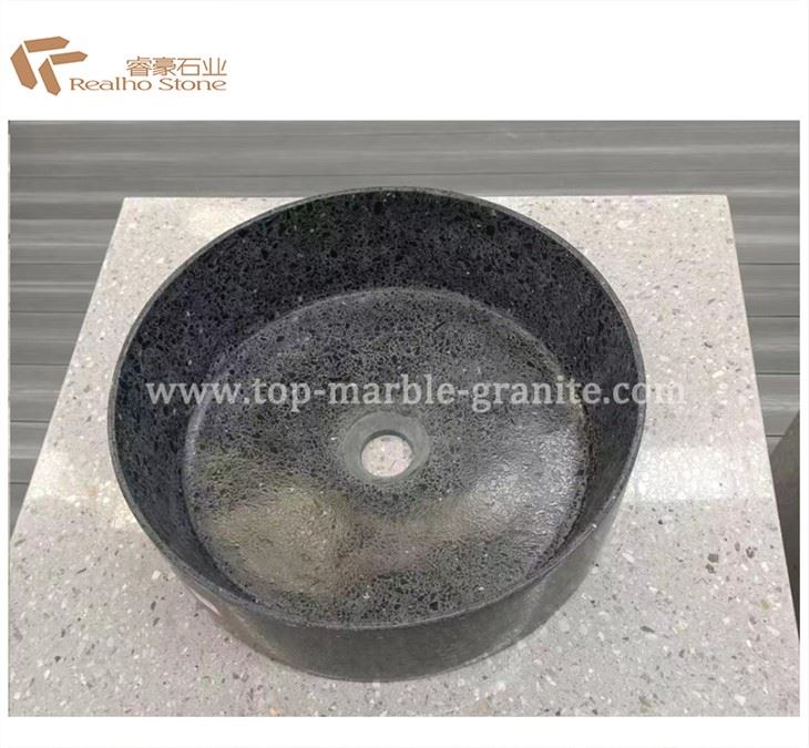 Terrazzo Stone 용 욕실 세면대 탁상용 세면기