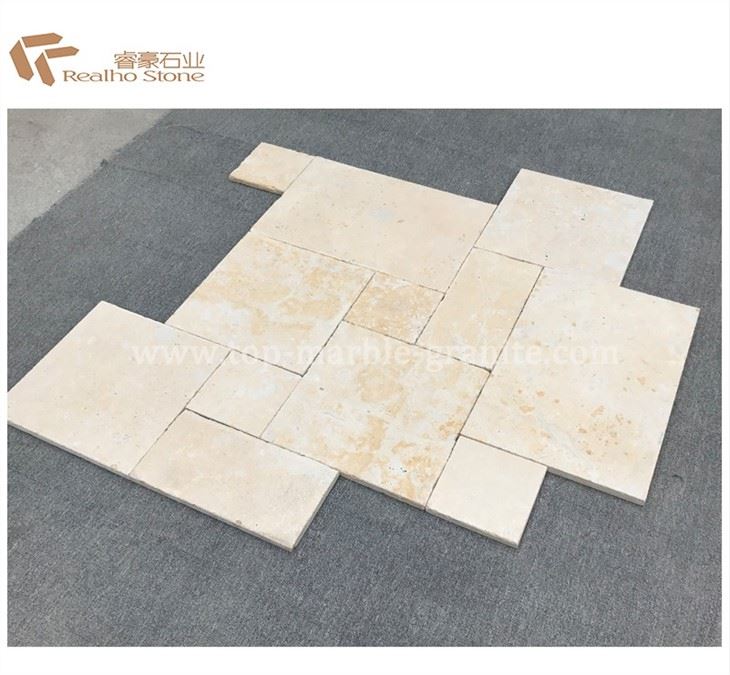 limestone pavers french pattern