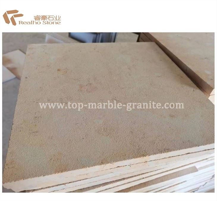 beige limestone floor tiles