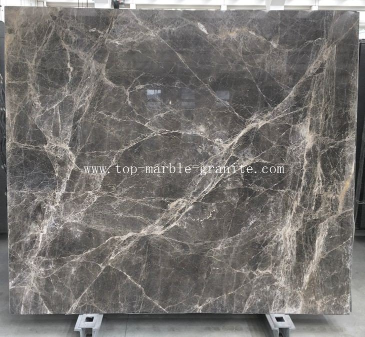 Invisible Grey Marble Slabs for Wall and Countertops